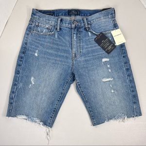 Lucky Brand 410 Athletic Cut Off Short 31 NWT Upside Down Label